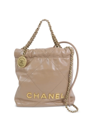 CHANEL Pre-Owned mini Chanel 22 shoulder bag - Neutrals