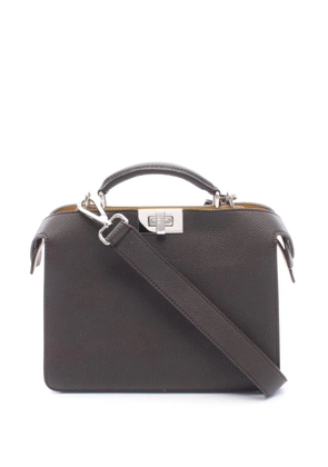 Fendi Pre-Owned 2010-2026 Mini Leather Peekaboo ISeeU satchel - Brown