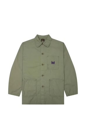 Needles Reversed Sateen butterfly-embroidered jacket - Green