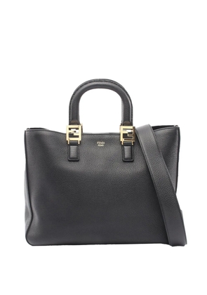 Fendi Pre-Owned 2010-2026 FF Leather satchel - Black