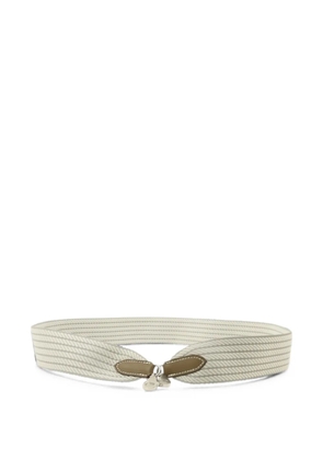 Hermès Pre-Owned striped bag strap - Grey