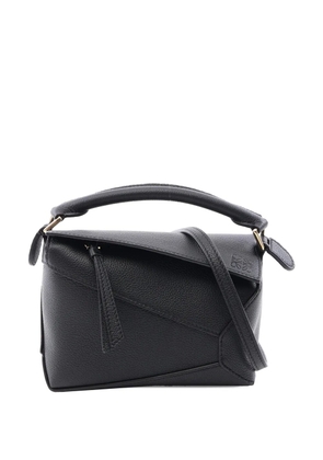 Loewe Pre-Owned 2010-2026 Mini Calfskin Puzzle Edge satchel - Black
