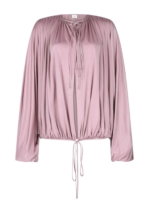 Saint Laurent drawstring-detail blouse - Pink