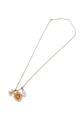 CHANEL Pre-Owned CC lion necklace - Gold