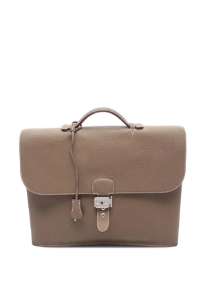 Hermès Pre-Owned 2010 Clemence Sac a Depeches 38 business bag - Grey