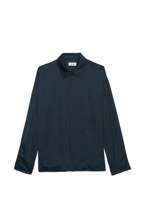 Zadig&Voltaire Tyrica satin shirt - Blue
