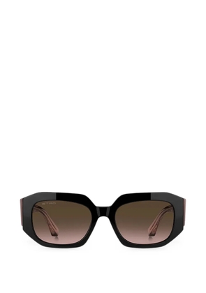 ETRO geometric-frame glitter-detail sunglasses - Black
