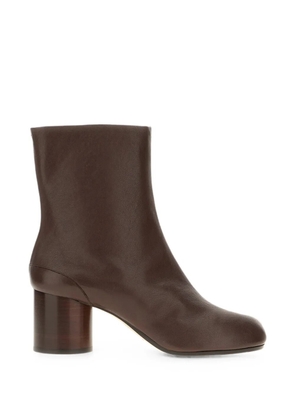 Maison Margiela Tabi leather ankle boots - Brown