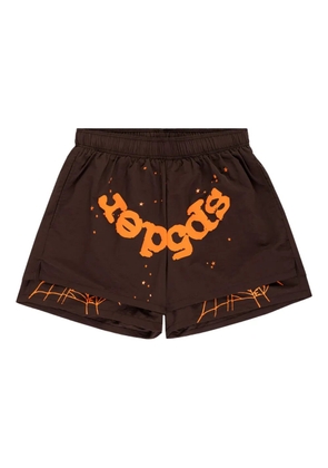 SP5DER OG Web double-layer shorts - Brown