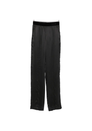 TOM FORD logo-waistband trousers - Black