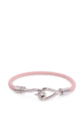 Hermès Pre-Owned Jumbo braided leather bracelet - Silver