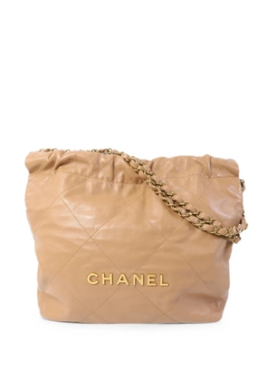 CHANEL Pre-Owned small 22 chain shoulder bag - Neutrals