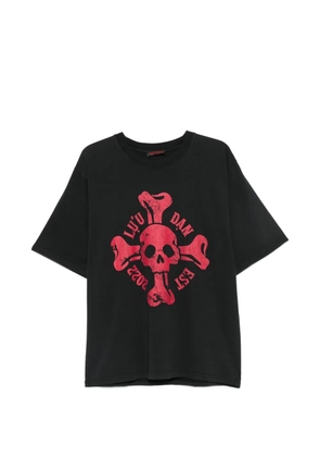 LỰU ĐẠN Concert skull-print T-shirt - Black