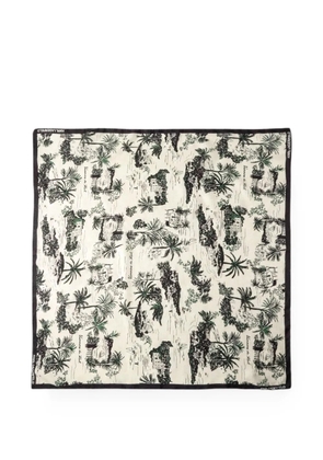 Karl Lagerfeld K/Signature Vacance silk scarf - Black