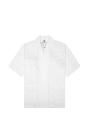 SOUTH2 WEST8 Cabana eyelet-embroidered shirt - White