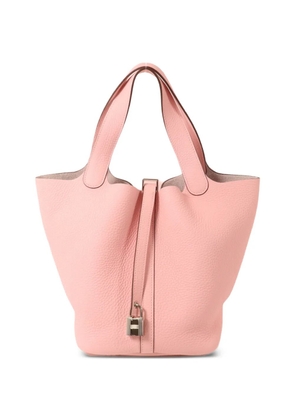 Hermès Pre-Owned MM Picotin leather tote bag - Pink