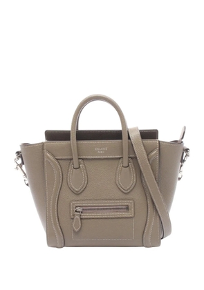 Celine Pre-Owned 2010-2026 Nano Leather Luggage Tote satchel - Grey
