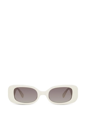 Linda Farrow Lola rectangle-frame sunglasses - White