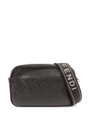 Fendi Pre-Owned logo-print shoulder bag - Black