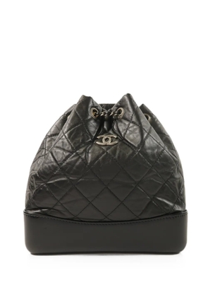 CHANEL Pre-Owned CC Gabrielle quilted leather backpack - Black
