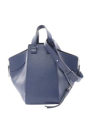 Loewe Pre-Owned 2010-2026 Medium Leather Hammock satchel - Blue