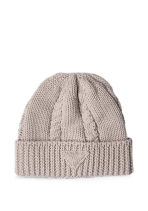 Prada wool beanie - Neutrals