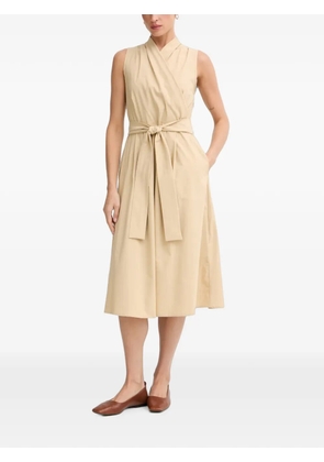 Joseph Ribkoff belted wrap-style midi dress - Neutrals