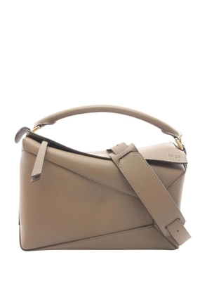 Loewe Pre-Owned 2010-2026 Medium Calfskin Puzzle Edge satchel - Grey