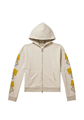 KAPITAL Peckish Bowy logo-print hoodie - Neutrals
