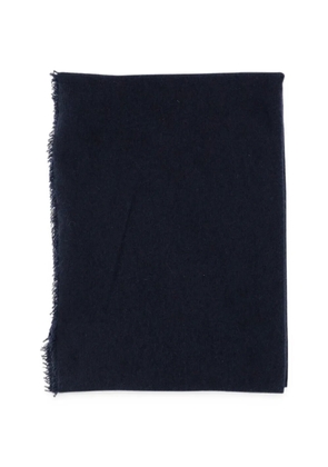 Faliero Sarti fringed rectangular scarf - Blue