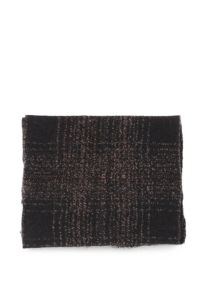Faliero Sarti check-pattern scarf - Black