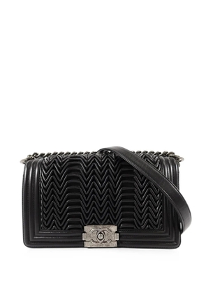 CHANEL Pre-Owned 25 Boy chevron-quilted shoulder bag - Black