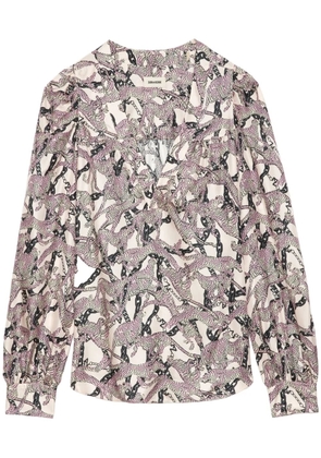 Zadig&Voltaire Telia Wild Chains top - Neutrals