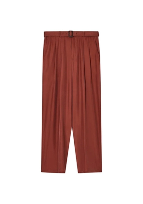 Emporio Armani belted trousers - Red