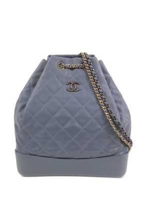 CHANEL Pre-Owned Gabrielle quilted backpack - Blue