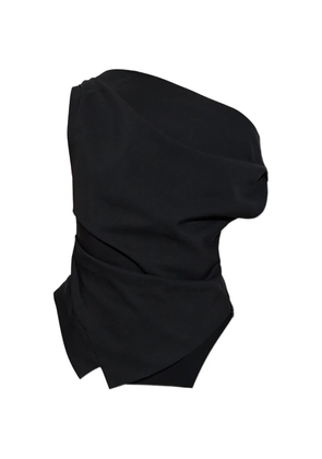 Róhe asymmetric draped top - Black