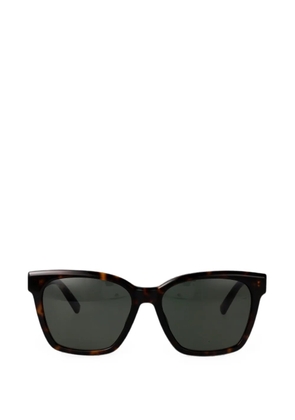 Saint Laurent tortoiseshell-effect square-frame sunglasses - Brown