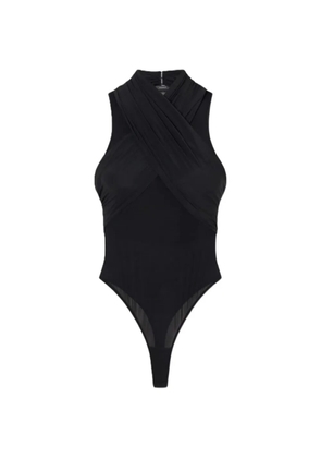 WARDROBE.NYC translucent tank bodysuit - Black