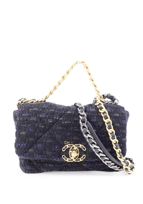 CHANEL Pre-Owned 19 tweed shoulder bag - Black