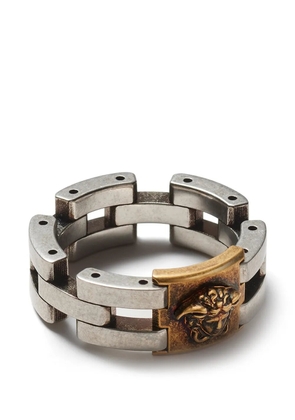 Versace Medusa link ring - Silver