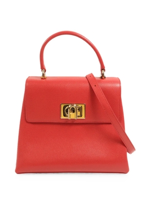 Furla leather tote bag - Red