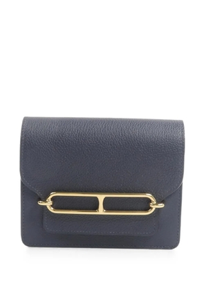 Hermès Pre-Owned 2021 slim Roulis wallet - Blue