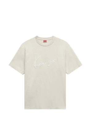 Kenzo logo-embroidered T-shirt - Grey
