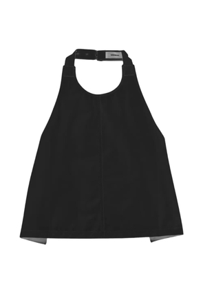 WARDROBE.NYC draped halterneck top - Black