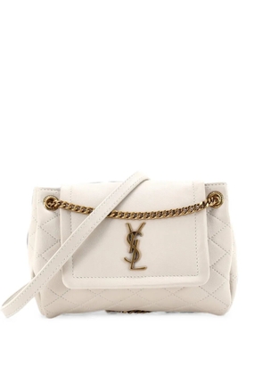Saint Laurent Pre-Owned Nolita Satchel Quilted Leather Mini crossbody bag - Neutrals