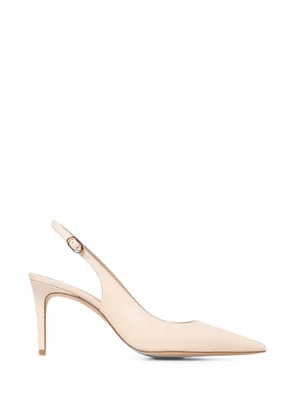 Stuart Weitzman Stuart Power pointed-toe slingback pumps - Neutrals