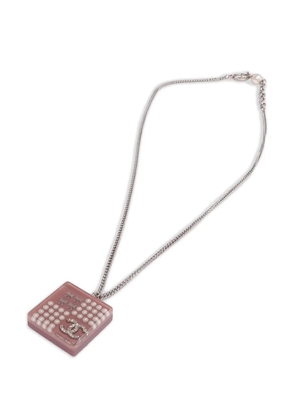 CHANEL Pre-Owned CC faux-pearl necklace - Silver