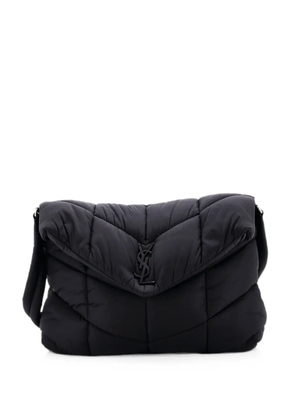 Saint Laurent Pre-Owned Loulou Puffer Messenger Bag Quilted Econyl shoulder bag - Black