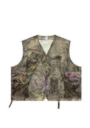 SOUTH2 WEST8 Bush Tenkara mesh vest - Brown