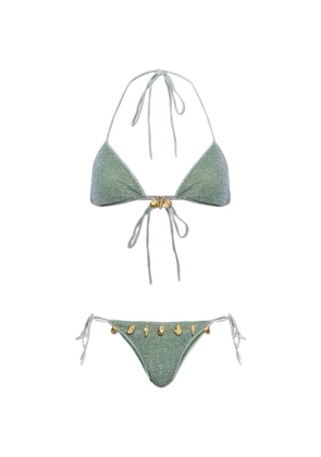 Oséree Lumiere Beads charm-detail bikini - Green